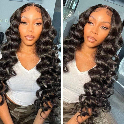 "Janeen Veronica"  Loose Deep Wave Lace Frontal Wig. 200% Density. Affordable Lace Frontal Wig.