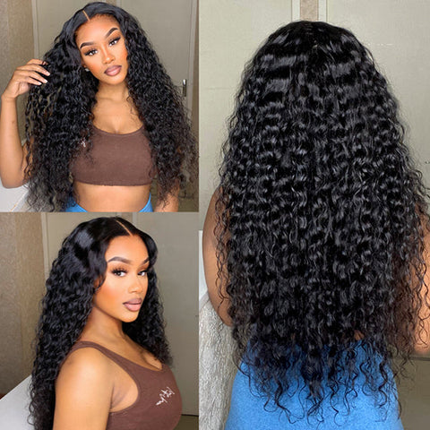 "Willow" SYNTHETIC BLEND Water Wave Frontal Wig  (Affordable Quick Wigs)
